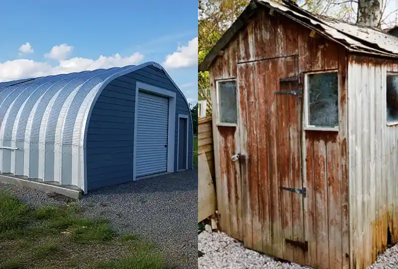 pole barn steel barn comparison