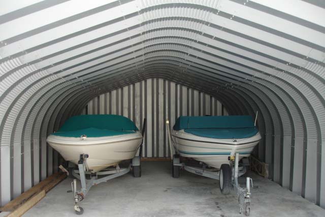 A Prefabricated Steel Building Makes the Best Boat Storage Shed