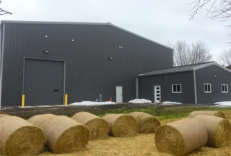 Straight Wall Steel Barn Building