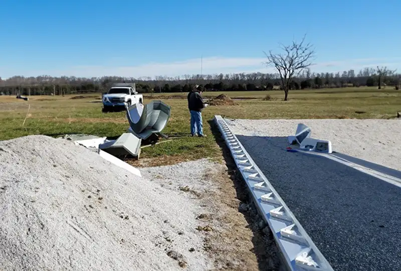 Base Plates for a Quonset Hut Horse Barn