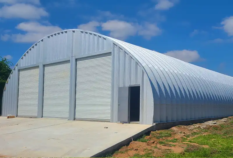 large steel building storage