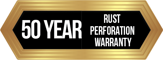 50 year rust perforation warranty