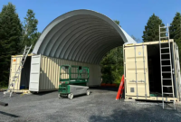 Metal Roof Shipping Container Cover