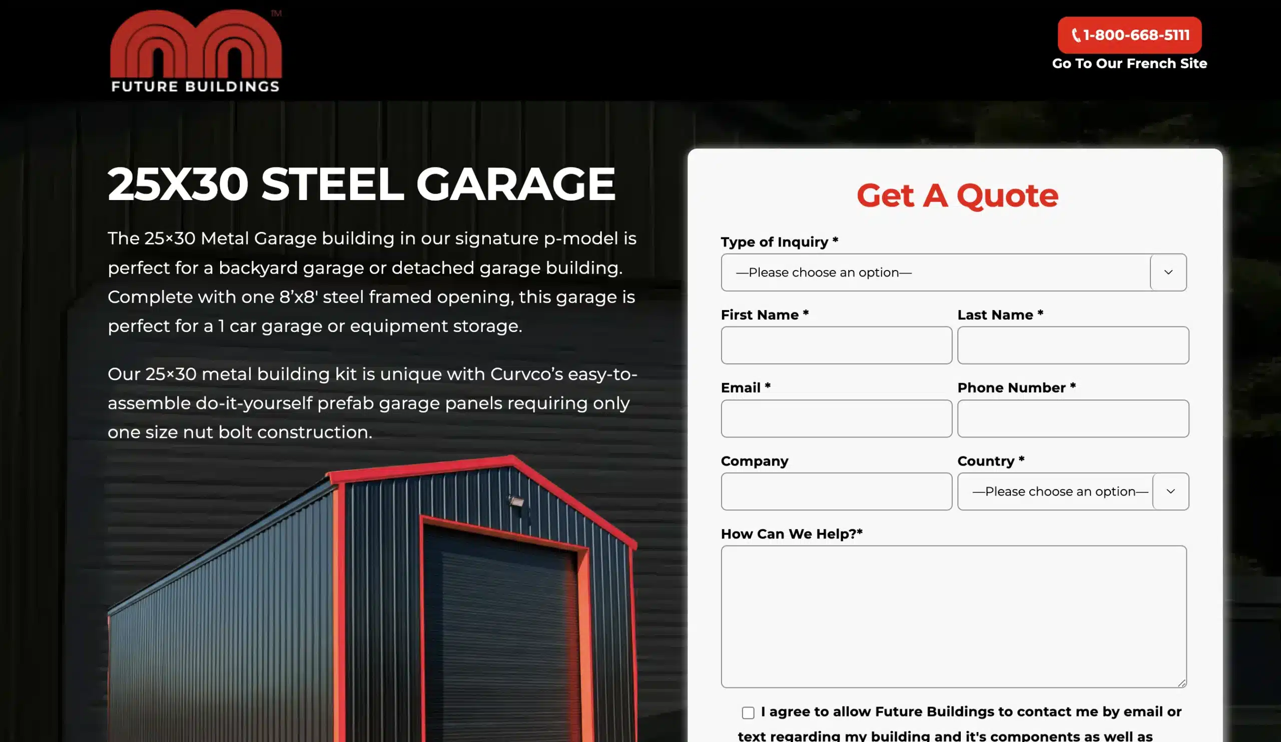 25X30 STEEL GARAGE - Future Buildings